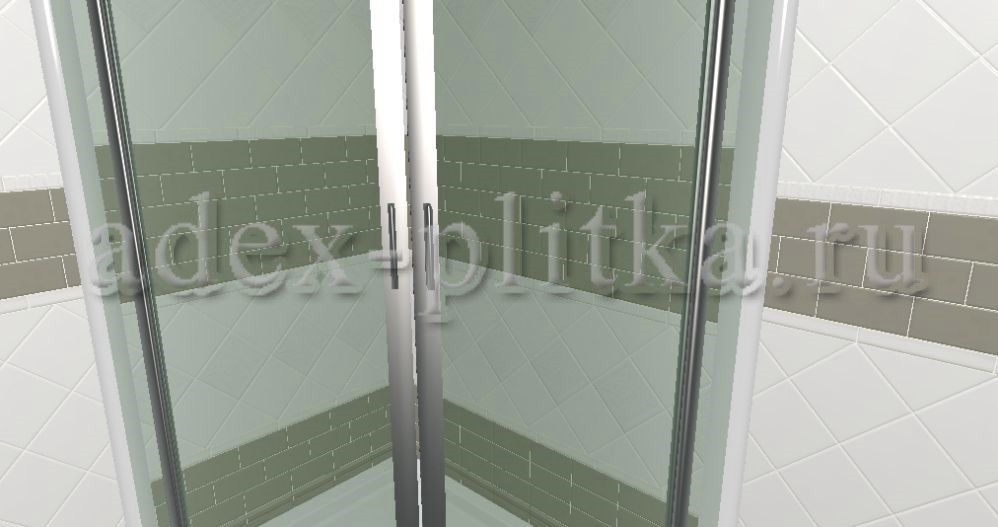 3D раскладка ванной Adex Studio